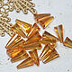 Beads 12/6 mm Orange rainbow coating glass 1 piece. Beads1. agraf. Online shopping on My Livemaster.  Фото №2