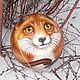 The Fox Fox Ball tumbler musical Painting on wood. Toys. Original painted Souvenirs and gift. Online shopping on My Livemaster.  Фото №2