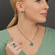 Заказать Кольцо с зеленой эмалью Good Luck. GEORY jewelry (GEORY). Ярмарка Мастеров. . Кольцо-печатка Фото №3