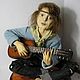 Order Hippie with guitar Author's doll. KapustinaArt. Livemaster. . Interior doll Фото №3
