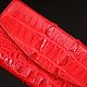 Кошелек-клатч женский из кожи крокодила IMA0007R2. Кошельки. CrocShop товары из экзотической кожи. Ярмарка Мастеров.  Фото №7