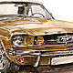 A3 poster car Ford Mustang 1965. Fine art photographs. artist-001. Online shopping on My Livemaster.  Фото №2