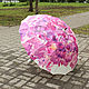 16-spoke umbrella with hand-painted Crown of a Flowering Tree. Umbrellas. UmbrellaFineArt. My Livemaster. Фото №5