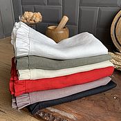 Для дома и интерьера handmade. Livemaster - original item Linen napkins with ruffles, home textiles. Handmade.