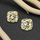 Пара желтых фианитов, 5,39 ct, Камни, Москва,  Фото №1
