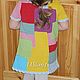 Order Crocheted baby dress multi-Colored rectangles. UrbanStyleKnit (usknits). Livemaster. . Childrens Dress Фото №3