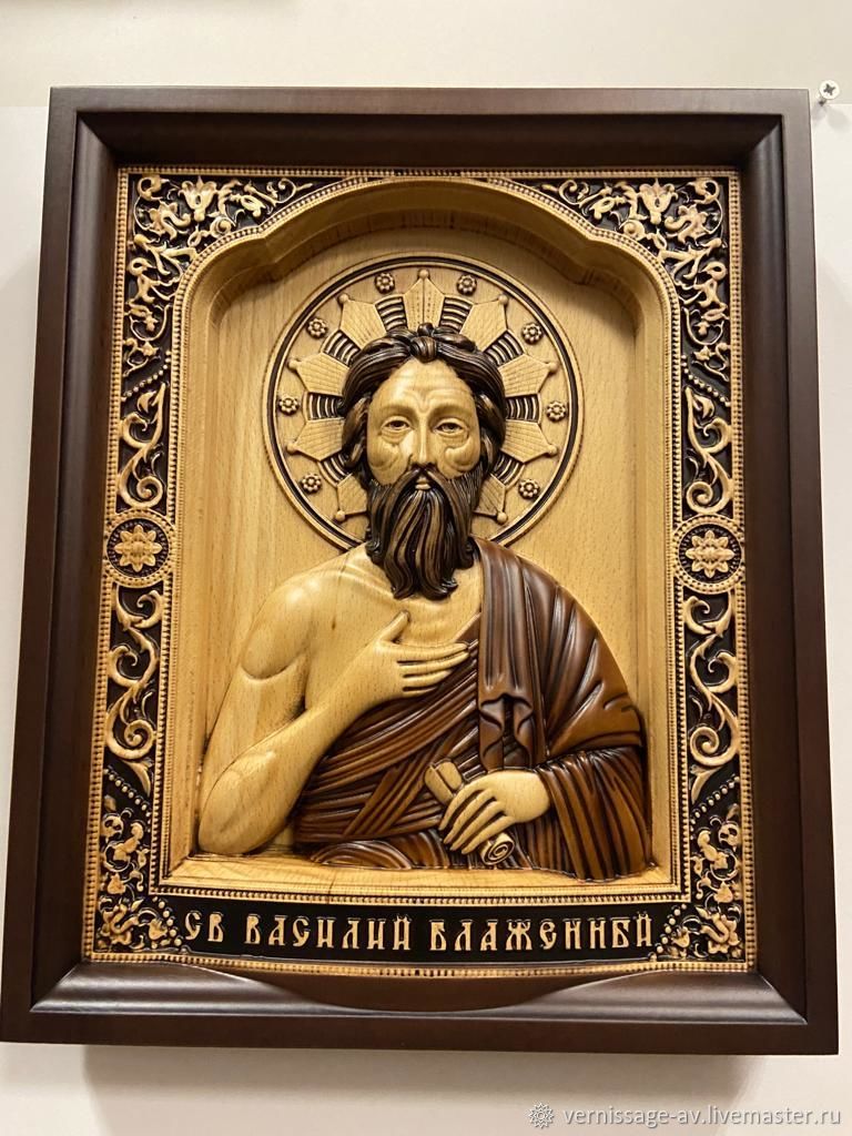 Икона Василий Блаженный купить в интернет-магазине Ярмарка Мастеров по ...
