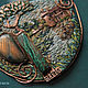 "Scotney Castle" колье медь, вышивка. Подвеска. Julia Chernopazova Art Jewelry. Ярмарка Мастеров.  Фото №4