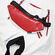 Waist bag: White leather belt Bag. Waist Bag. Lollypie - Modiste Cat. My Livemaster. Фото №5
