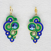 Soutache earrings with tassels