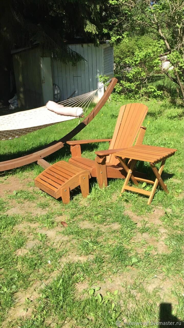 Кресло садовое складное ашан