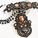 Soutache necklace 'Office', Necklace, Moscow,  Фото №1