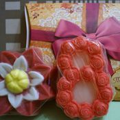 Handmade soap Lotus with loofah (soap scrub, soap and bath sponge) buy