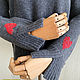 Свитер оверсайз "С любовью", кашемир+ меринос. Свитеры. FAVORITE KNITWEAR (Наталья). Интернет-магазин Ярмарка Мастеров.  Фото №2