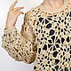 Openwork crocheted sheep wool jumper. Jumpers. talking-sweater. My Livemaster. Фото №4