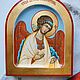 Order The Guardian Angel icon.Arched board with an ark. svetmiru. Livemaster. . Icons Фото №3