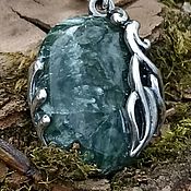 Украшения handmade. Livemaster - original item Pendant with Serafina (a clinochlore) 
