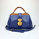 Bag leather women, bag buy Secret Blue, Valise, Dubna,  Фото №1