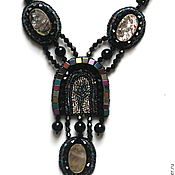 Украшения handmade. Livemaster - original item A set of beads with mother of pearl Stargate. Handmade.