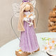 Macrame  Angel. violet Dress, Interior elements, Novosibirsk,  Фото №1