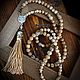Order Sautoir,BOHO long necklace with a brush 'Warm sands'. Ekaterina Rud ( stylish stones ). Livemaster. . Necklace Фото №3