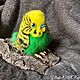 Волнистый попугай. Тедди Зверята. Magical Art Toys. Ярмарка Мастеров.  Фото №5