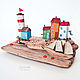 Заказать Морская композиция "Рыбацкий посёлок" driftwood. KoLenki. Ярмарка Мастеров. . Статуэтки Фото №3