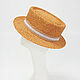 Straw boater hat. Pumpkin Color. Hats1. Exclusive HATS. LANA ANISIMOVA.. My Livemaster. Фото №4