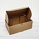 Коробка для посылок 27х14,5х10 см, крафт. Коробки. Упакуй-ка. Интернет-магазин Ярмарка Мастеров.  Фото №2
