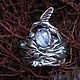 Серебряное кольцо с лунным камнем «Сойка», Кольца, Москва,  Фото №1