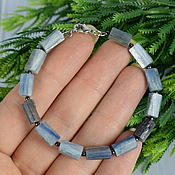Украшения handmade. Livemaster - original item Kyanite natural kyanite jewelry bracelet made of kyanite. Handmade.