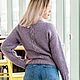Кофта-свитер  с ассиметричными рукавами. Свитеры. Knitting_larka. Интернет-магазин Ярмарка Мастеров.  Фото №2