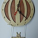 Настенные часы "Воздушный шар", Часы классические, Москва,  Фото №1