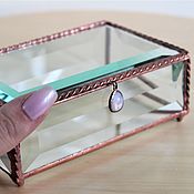 Свадебный салон handmade. Livemaster - original item Wedding box. Box with facets and filigree. Copper. Handmade.