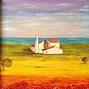 Картины и панно handmade. Livemaster - original item Oil painting rainbow. Handmade.