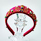 The rim is velvet burgundy The Queen's treasure, Headband, Ekaterinburg,  Фото №1