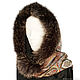 Snood-a scarf with fur trimming 'Royal'. Snudy1. National Brand. My Livemaster. Фото №6
