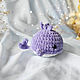 Knitted lilac whale. Amigurumi dolls and toys. fesartdecor (fesartdecor). Online shopping on My Livemaster.  Фото №2