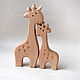 Статуэтка "Влюбленные жирафики". Статуэтки. Душа дерева - деревянные изделия. Интернет-магазин Ярмарка Мастеров.  Фото №2