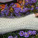 Длинные митенки белые вязаные из 100% козьего пуха Hand Knit. Митенки. ПУХОВЫЙ ШИК KOZAmoDA (kozamoda) (kozamoda). Ярмарка Мастеров.  Фото №5