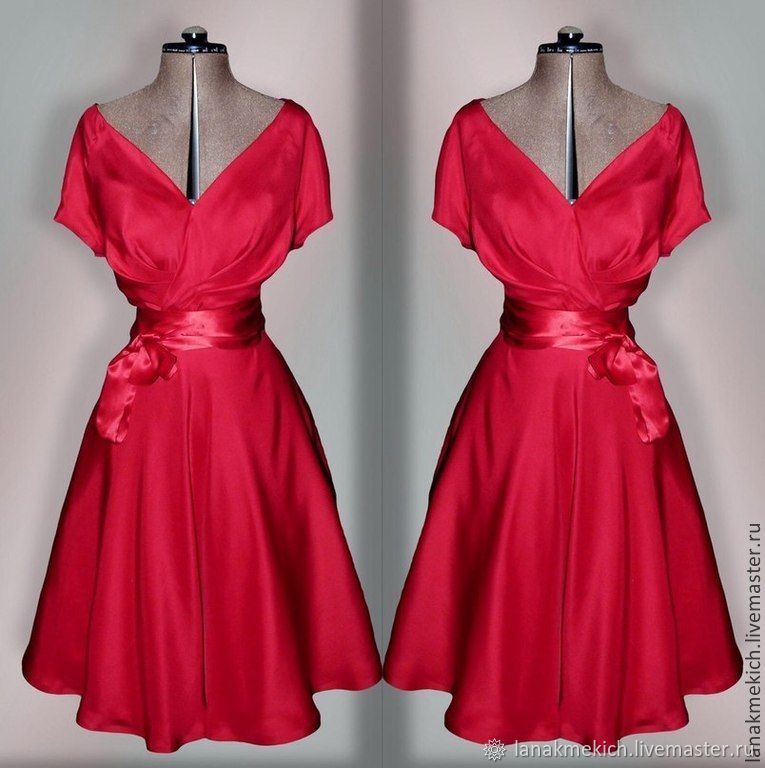 Пышное красное платье – наряд для любого случая