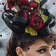 Шляпка с вуалью Розы. Шляпы. NovozhilovaHats. Ярмарка Мастеров.  Фото №5