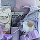 Lavanda Giftbox con gnome hecho a mano, regalo de la muchacha, Gift Boxes, Ekaterinburg,  Фото №1