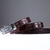 Аксессуары handmade. Livemaster - original item Genuine Crocodile leather women`s belt, width 2.5cm IMA3000VK. Handmade.