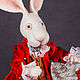 Белый Кролик. Мягкие игрушки. Жанна Бугрова. Интернет-магазин Ярмарка Мастеров.  Фото №2