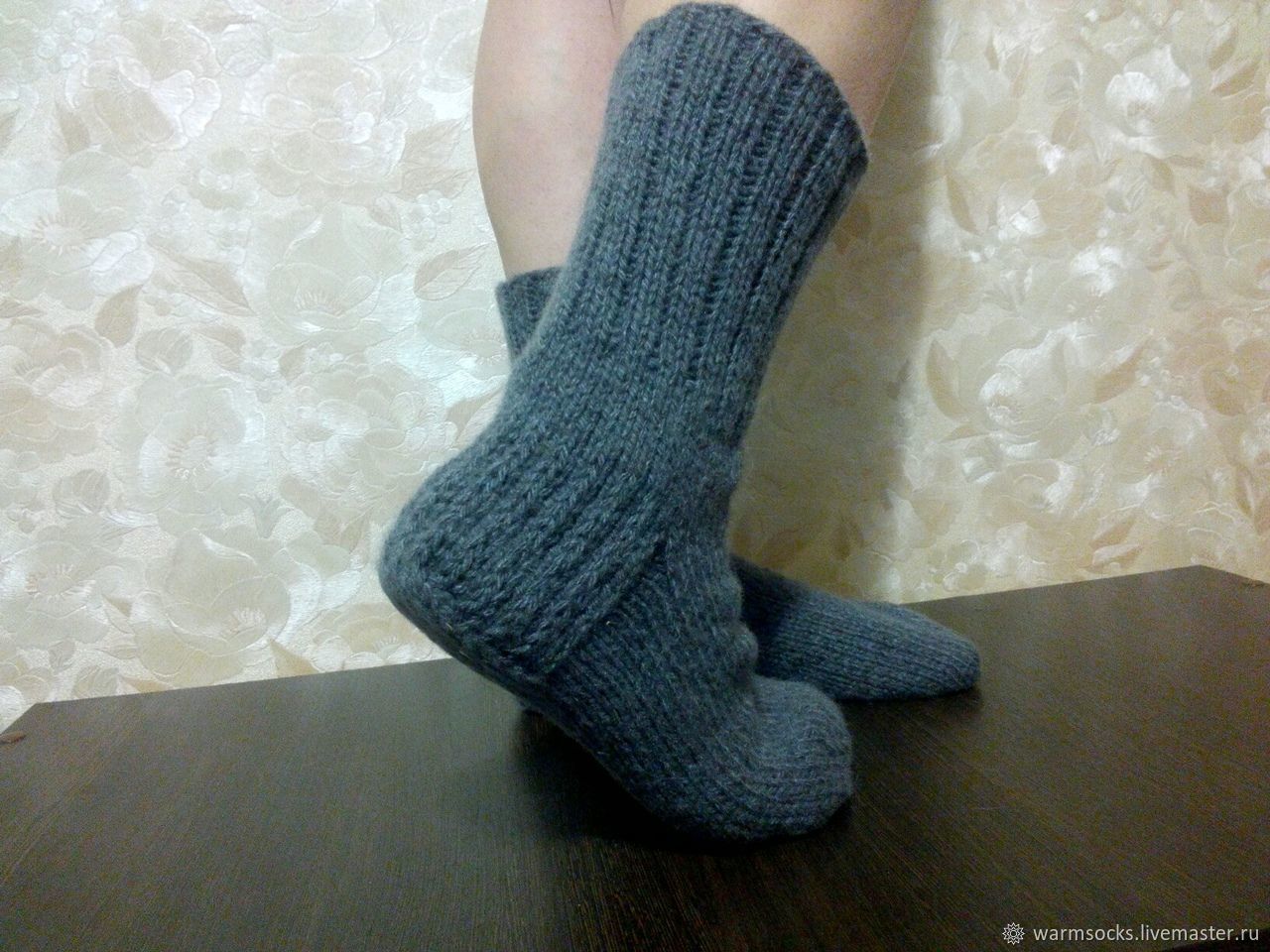 Вязание спицами мужские носки