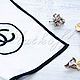 Белый итальянский палантин  из ткани Chanel, Шарфы, Москва,  Фото №1