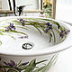 Order Sink with painted Irises. ArtFlera (artflera). Livemaster. . Furniture for baths Фото №3