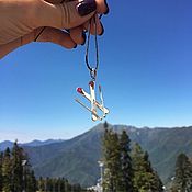 Украшения handmade. Livemaster - original item Skiing pendant. Handmade.