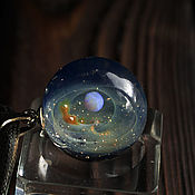 Украшения handmade. Livemaster - original item Opal pendant on a cord - Mysterious Galaxy 8. Handmade.